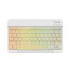 Para tableta ipad samsung huawei teclado bluetooth luminoso teclado portátil retroiluminado RGB colorido al por mayor