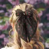 Accesorios para el Cabello Diadema de Lazo Nuevo Patrón de Cinta Roja Cola de Golondrina Anillo de Cuero de Alta Elasticidad Joyería al por Mayor