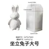 Molde de Vela de Conejo con Cáscara Rota Adorno de Yeso de Conejo en Cáscara de Huevo Conejito de Huevo de Pascua Molde de Silicona para Velas