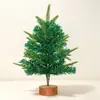 Mini Árbol de Navidad de 30 cm, Árbol de Nieve Mixto PVC+PE, Decoración para Ventana, Escritorio de Oficina, Árbol Pequeño