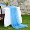 Bandeira de mesa de fio de beleza cortina gaze decoração de casamento ao ar livre aniversário layout de hotel chifon fábrica de fio Bali atacado