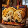 2026 Nueva Serie Transfronteriza de Cachorros Estampado Digital Bolso de Hombro Acolchado de Moda