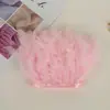 Directo de fábrica pieza de rasgar fuego tela de plumas accesorios hechos a mano diy ropa falda plumas decorativas venta al por mayor