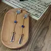 Hecho a mano por Shanmu: "Escuchando la Lluvia bajo las Flores" - Pasador de Pelo con Borla Floral Estilo Antiguo en Forma de U, Nuevo Pasador de Pelo Estilo Chino, Accesorio para el Cabello Hanfu