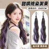 Peruca de Tranças Duplas para Mulheres Destaque Charme Dopamina Tranças Roxas para Aumentar o Volume do Cabelo Artefato Mechas de Cabelo Trançado Tranças Longas