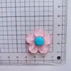 Flor de resina transparente flor de cinco pétalas acessórios para joias DIY capa de celular cola cremosa grampo de cabelo material artesanal atacado