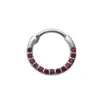 Anel Septo Nasal de Aço Inoxidável 316L Transfronteiriço Europeu e Americano Anel Ferradura Cor Degradê Anel Nasal C-Bar Anel Nasal Estilo Natal Piercing