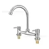Grifo de lavabo de latón, grifo para lavabo, venta al por mayor transfronteriza de comercio exterior, grifo de dos orificios para agua fría y caliente para proyectos