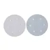 Disco de Lija Redondo de 9 Pulgadas y 6 Agujeros de Terciopelo Blanco para Lijado en Seco, Disco de Lija Autoadhesivo, Máquina Pulidora Cepillada, Mesa de Lija Pulidora