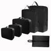 Tela de Memoria Viaje Transfronterizo Almacenamiento Juego de Seis Piezas, Organizador Impermeable para Ropa y Artículos de Tocador, Almacenamiento de Compresión Portátil Expandible