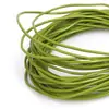Corda Redonda de Couro Sintético DIY Pulseira de Corda Elástica Colar Material para Joias Lanyard de Boneca Acessórios Corda de Pingente Pequeno