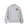 Sudadera unisex de cuello redondo, corte holgado, con estampado de letras estilo americano, suéter con estilo urbano moderno, estilo primavera y otoño