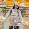 Mochila Versátil Casual de Moda Simple de Gran Capacidad Estilo Japonés para Mujeres, Adecuada para Estudiantes de Secundaria, Preparatoria y Universidad, Mochila de Viaje de Doble Hombro