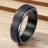 Anillo de acero inoxidable joyería ins al por mayor no se decolora nicho para hombre anillo de acero de titanio anillo liso marea para hombre rotación rotación