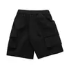 2024 Nuevos Shorts de Niño Verano Niños Grandes Pantalones Medianos Pantalones Negros de Cinco Cuartos Verano para Niños Ropa de Trabajo para Niños