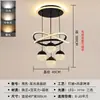 Luz de Lustre Criativa LED Minimalista Moderno para Sala de Jantar, Quarto, Corredor de Escada, Sala de Estar de Luxo, Lâmpada para Casa