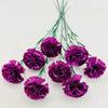 Clavel artificial de tallo alto individual Flor para el Día de la Madre Día del Maestro Arreglo floral de decoración Adornos para sala de estar del hogar Venta al por mayor de flores