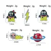 Cinco Conjuntos de Broches Metálicos em Formato de Desenho Animado, Decorações de Nicho, Pins para Gola de Roupa, Acessórios Personalizados para Combinar, Atacado de Emblemas
