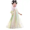 Hanfu para Niñas 2026 Nuevo Estilo Cumpleaños Disfraz Antiguo Infantil Estilo Chino Súper Hada Verano Estilo Antiguo Vestido de Princesa para Niña