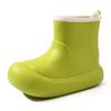 Lindos zapatos de lluvia de media caña para mujer, de suela gruesa y antideslizante, para exteriores, botas de lluvia para todas las estaciones, resistentes al desgaste, de EVA impermeable, zapatos acuáticos de alta calidad