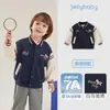 [7A Antibacteriano] Jaqueta de Outono Infantil Estilo College Uniforme de Baseball Roupa de Outono para Meninos Cardigã Casual Versátil Roupa de Outono para Bebê