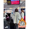 Sudadera Chaqueta Rosa Holgada para Mujer Principios de Otoño Delgada Estilo Coreano Conjunto Sudadera con Capucha Petite Cárdigan 2026 Nuevo