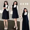 Vestido de maternidad en stock 2026 otoño nuevo temperamento suelto talla grande conjunto de vestido de maternidad