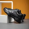 Zapatos Casuales para Hombre, Zapatos de Cuero para Negocios, Modelos de Primavera y Otoño con Suela Suave, Nuevos Zapatos de Cuero para Negocios de Estilo Coreano Transpirables para Hombre