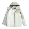 2025 Nueva Chaqueta de Plumas para Hombre Tres en Uno Otoño e Invierno Impermeable y Cortavientos Chaqueta Cálida con Forro de Plumas para Mujer