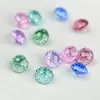 Suministro de Fábrica de Circonitas Redondas de 4 mm con Base Plana, Color Único, Chapado, Corte Fuego Artificial, Piedras Sueltas, Venta Directa