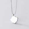 Nalan Plata S925 para Mujer Estilo Coreano Moda Linda Forma de Concha Collar Dulce Compacto Set Cadena D7284