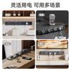 Regleta de alimentación universal multi-funcional móvil, estilo británico, para riel, para cocina estilo británico, Hong Kong, Macao, Taiwán, no requiere perforación