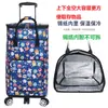 Carrito de Compras Pequeño Carrito de Arrastre Carrito Plegable Telescópico con Barra de Arrastre Rueda Universal Carrito de Arrastre Manual Remolque Carrito de Compras Portátil para Conservar Frescura Hogar