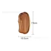 Bandeja sólida de madera de acacia transfronteriza, bandeja de té para el hogar, bandeja de comedor, bandeja de frutas de madera estilo japonés, plato rectangular ovalado
