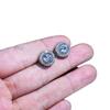 Brincos Clássicos Redondos de 2 Quilates de Diamante de Alto Carbono Mais Vendidos para Transmissão ao Vivo no TikTok Cravação Pavé de Diamantes Completos Oito Corações e Oito Setas Brincos para Mulheres