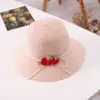 Conjunto de sombrero y bolso de paja para padres e hijos, de primavera y verano, a la moda, bonito sombrero para bebé, ideal para viajar, para playa, para niños y niñas.