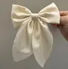 Grampo de Cabelo Estilo Coreano para a Parte de Trás da Cabeça, Grampo de Cabelo Laço Cor Sólida Estilo Japonês, Presilha de Bico de Pato Estilo Preppy Acessório de Cabelo, Acessório de Cabelo Versátil para Sair