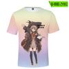Estampa de Anime Witch's Dawn 2022 Nova Camiseta Casual de Manga Curta com Gola Redonda Esportiva Atravessando Fronteiras Atacado