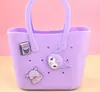Monedero de silicona con forma de cueva cuadrada para niños, bolso cruzado para caminar, divertido y bonito bolso de silicona para cambio.