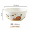 Tigelas e Pratos Desenho Animado de Alto Valor, Tigelas de Arroz Domésticas, Tigelas de Sopa, Pratos de Refeição, Pratos de Sopa, Pratos de Frutas, Louças Criativas Populares Estilo Ins