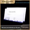 Impressão de Fábrica 120g Papel Offset Duplo Envelope com Janela de Papelão Design Gratuito Impressão de Logotipo Selo Personalizado