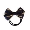 Diadema con lazo negro elegante y simple de estilo coreano original, banda de goma elástica de múltiples hilos, difícil de romper, para el cabello.