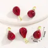 Colgantes de Aleación Pintados a Mano Colección de Frutas de Dibujos Animados, Pulsera Pendientes Materiales para Joyería Hecha a Mano DIY Colgantes