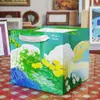 Día de la Mujer, Bolsa de Regalo Día de la Diosa, Bolsa de Papel tipo Bandolera Cuadrada, Bolsa para Snacks de Regalo, Ver Flores, Feliz Suerte