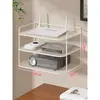Soporte para Router Almacenamiento para Módem Óptico Decodificador de TV Gabinete con Disipación de Calor Estante de Almacenamiento de Escritorio Enchufe Soporte para Control Remoto