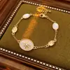 Pulseira Oval Mang Estrela Zircônia Retrô Francês Leve Luxo Elegante Versátil Joias de Nicho de Alta Qualidade Atacado