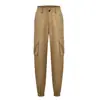 Ropa de trabajo para mujer estilo multibolsillos con diseño de jogger, ligeramente elástica, de tiro medio, versátil para deportes al aire libre, un superventas transfronterizo