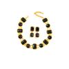 Collar Pendientes Exagerados Retro Europeos y Americanos Transfronterizos para Mujer Lujo Ligero Sentido de Alta Gama Moda Elegante de Traje Medieval Vintage