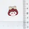 Avatar de niña de dibujos animados lindo polvo de arroz para café resina clásica pegamento de crema accesorios parche hecho a mano para bricolaje
