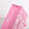 Bolsas de compras prontas, sacolas de papel sem alça, sacolas de papelão branco de cor sólida, sacolas de presente para cosméticos com estampas